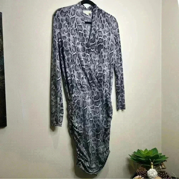 Snake Print Michael Kors Midi Dress PTP 21” Stretchy - Picture 1 of 11